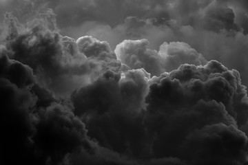 dramatic black smoke from a fire