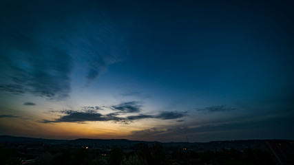 Wall Mural - dramatic sunset and sunrise sky.