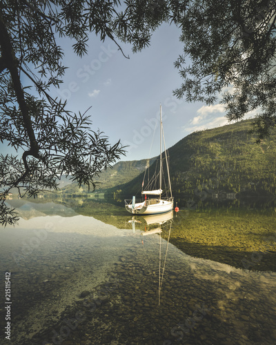 Sunny Summer Morning On The Grundlsee Alps Austria Europe Landscape Photography Buy This Stock Photo And Explore Similar Images At Adobe Stock Adobe Stock