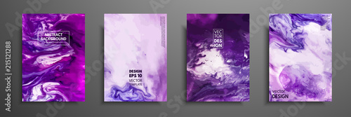 Fotografie, Obraz Colorful covers design set with textures