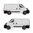 © vikusandra - Car. Isolated on white background. Vector illustration of delivery. Flat style. Side view. Profile.