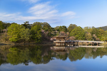 Ukimido Pavilion In Nara Park, Nara, Kansai, Japan