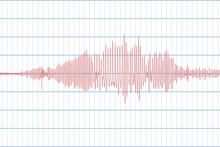Seismograph And Earthquake. Seismic Activity. Lie Detector. Audio Wave Diagram. Vector Illustration