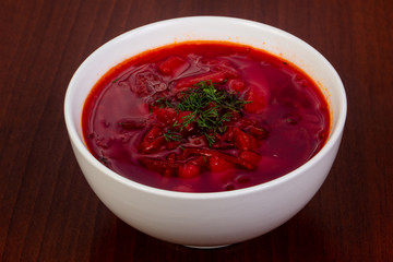 Russian traditional borsch