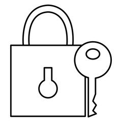 safe secure padlock with key