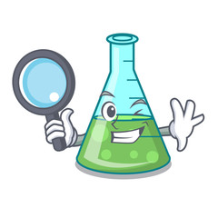 Sticker - Detective science beaker character cartoon