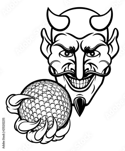 Devil Golf Sports Mascot