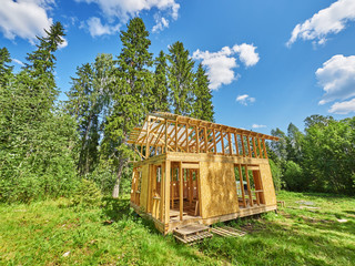 construction of a frame house