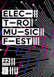 Electronic music festival poster modern geometric background. 3d gradient shapes composition.Vector template design for flyer, presentation, brochure, app, poster, invitation, card.
