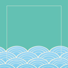 Wall Mural - Vector background illustration of wave pattern