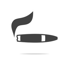 Wall Mural - cigar icon vector isolated