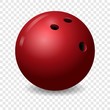Bowling ball icon. Realistic illustration of bowling ball vector icon for on transparent background