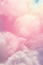 Abstract Cloud Pastel Background