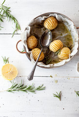 Wall Mural - Lemony rosemary potatoes