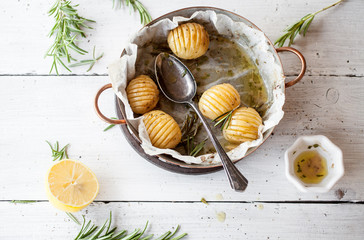 Wall Mural - Lemony rosemary potatoes