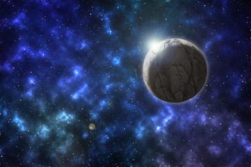 Wall Mural - vibrant outer space background