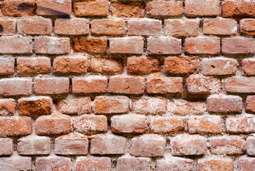 wall of old red brick 2