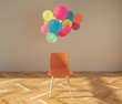 © Alita Ong/Stocksy - Floating objects above a single chair