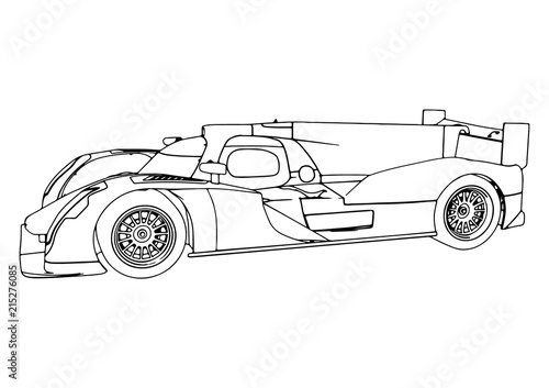 Sketch Of A Race Car Vector Buy This Stock Vector And