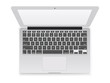 © tovovan - Office modern laptop vector illustration. Top view