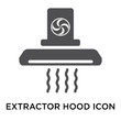extractor hood icon on white background. Modern icons vector illustration. Trendy extractor hood icons