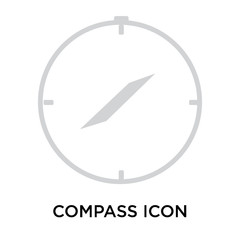 compass icon isolated on white background. Simple and editable compass icons. Modern icon vector illustration.