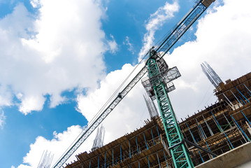 Construction Crane -  structure, building site