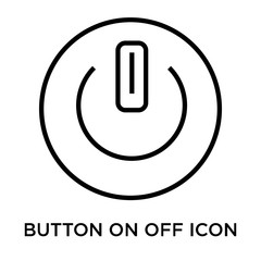 Canvas Print - button on off icon on white background. Modern icons vector illustration. Trendy button on off icons