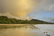 Rainbow After Rain In Morning, Daintree Rainforest, Cape Tribulation, Queensland, Australia