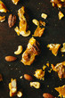 © Gourmet Photography/Stocksy - Salted caramel nut brittle close up