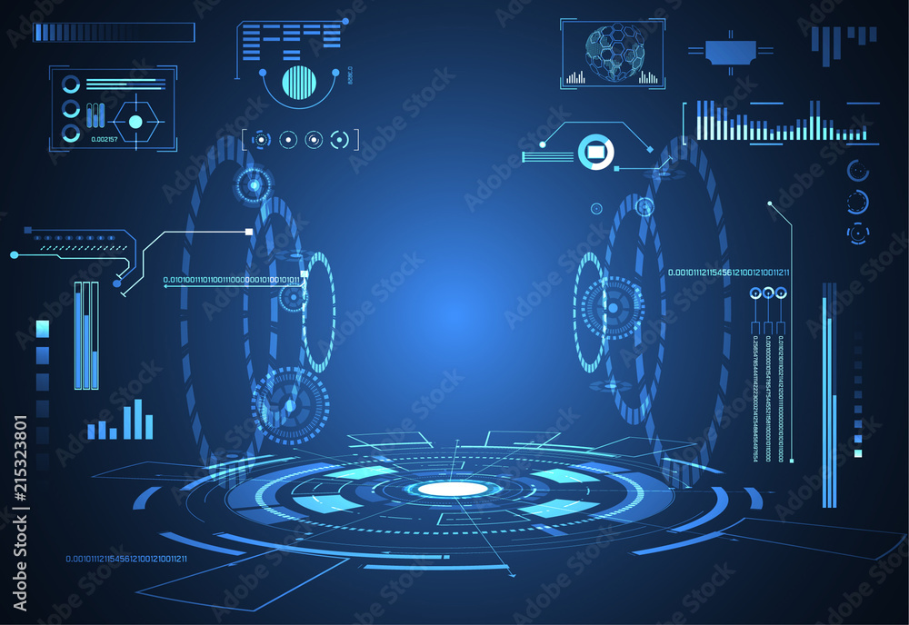 abstract technology ui futuristic concept hud interface hologram ...
