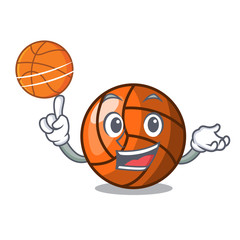 Sticker - With basketball volleyball character cartoon style