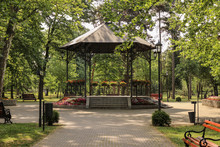 Landscaping Large Arbor In The Park