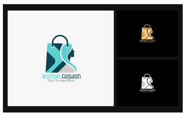 Wall Mural - woman fashion icon logo