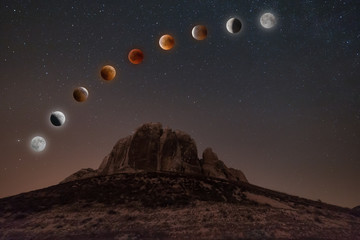 Wall Mural - full moon eclipse