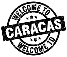 welcome to Caracas black stamp