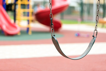 Children's teeter on a playground.