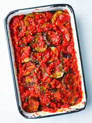 Poster - middle eastern stewed eggplant