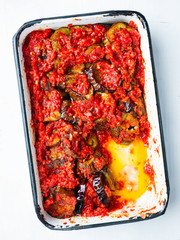 Poster - middle eastern stewed eggplant