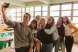 © Jacob Lund - Students taking selfie in classroom