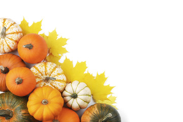 Wall Mural - Many orange pumpkins