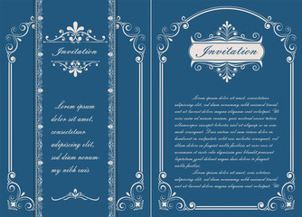 premium invitation or wedding card