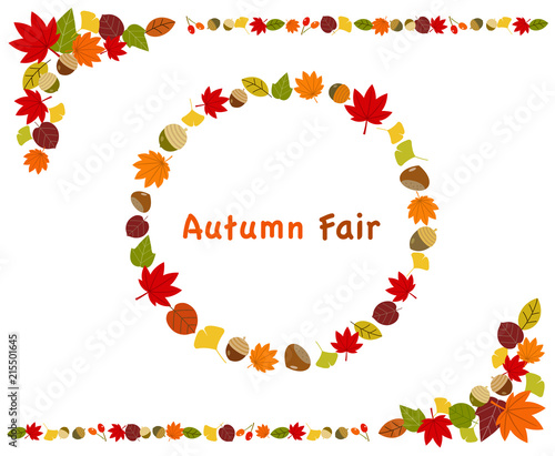 秋の紅葉フレームセット Stock Vector Adobe Stock 秋の紅葉フレームセット Stock Vector Adobe Stock