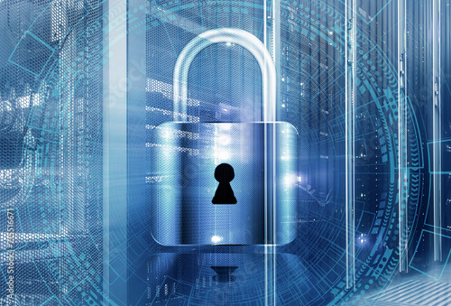 Password Security For Safety In Data Center Room Stand With