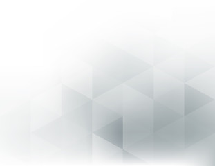 Poster - Abstract soft background with gray triangles on a white. Black-and-white vector graphic pattern
