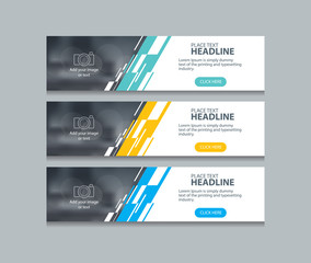 abstract web banner design template backgrounds