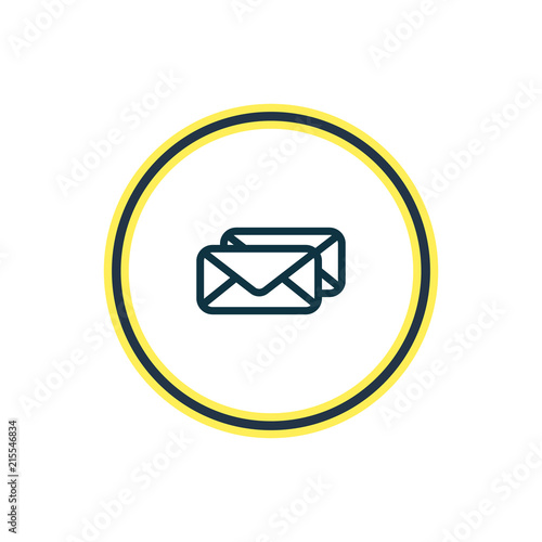 Fotografía Vector illustration of epistle icon line