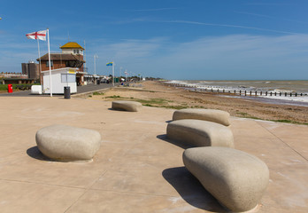 Poster - Littlehampton seafront England UK south coast town in West Sussex