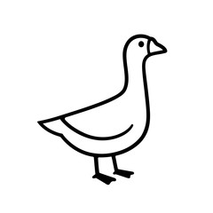 Sticker - Simple goose drawing