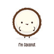 cartoon cheerful coconut